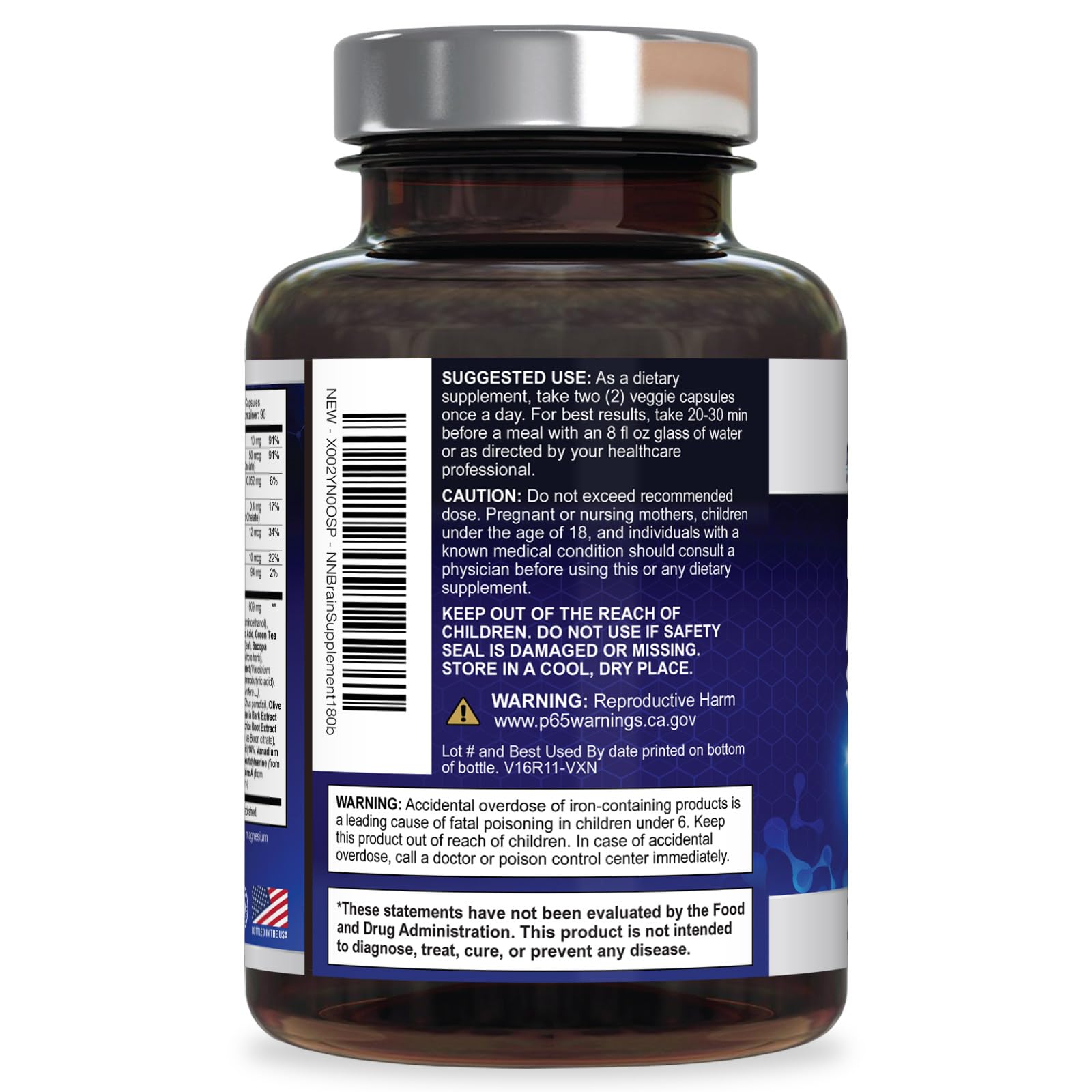 Nature's Nutrition Brain Memory Supplement Capsules lifestyle scene