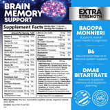 Nature's Nutrition Brain Memory Supplement Capsules side view
