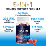 Nature's Nutrition Brain Support Gummies close-up of gummies