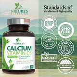 Nature's Nutrition Calcium Supplement 1200mg ingredients list