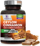 Nature's Nutrition Ceylon Cinnamon Capsules front view