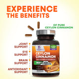 Nature's Nutrition Ceylon Cinnamon Capsules with measuring spoon