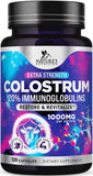 Nature's Nutrition Colostrum Supplement 1000mg capsules front view