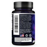 Nature's Nutrition Colostrum Supplement 1000mg capsules with a glass of water