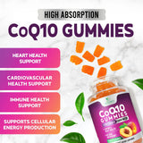 Nature's Nutrition CoQ10 Gummies 100mg on a wooden table