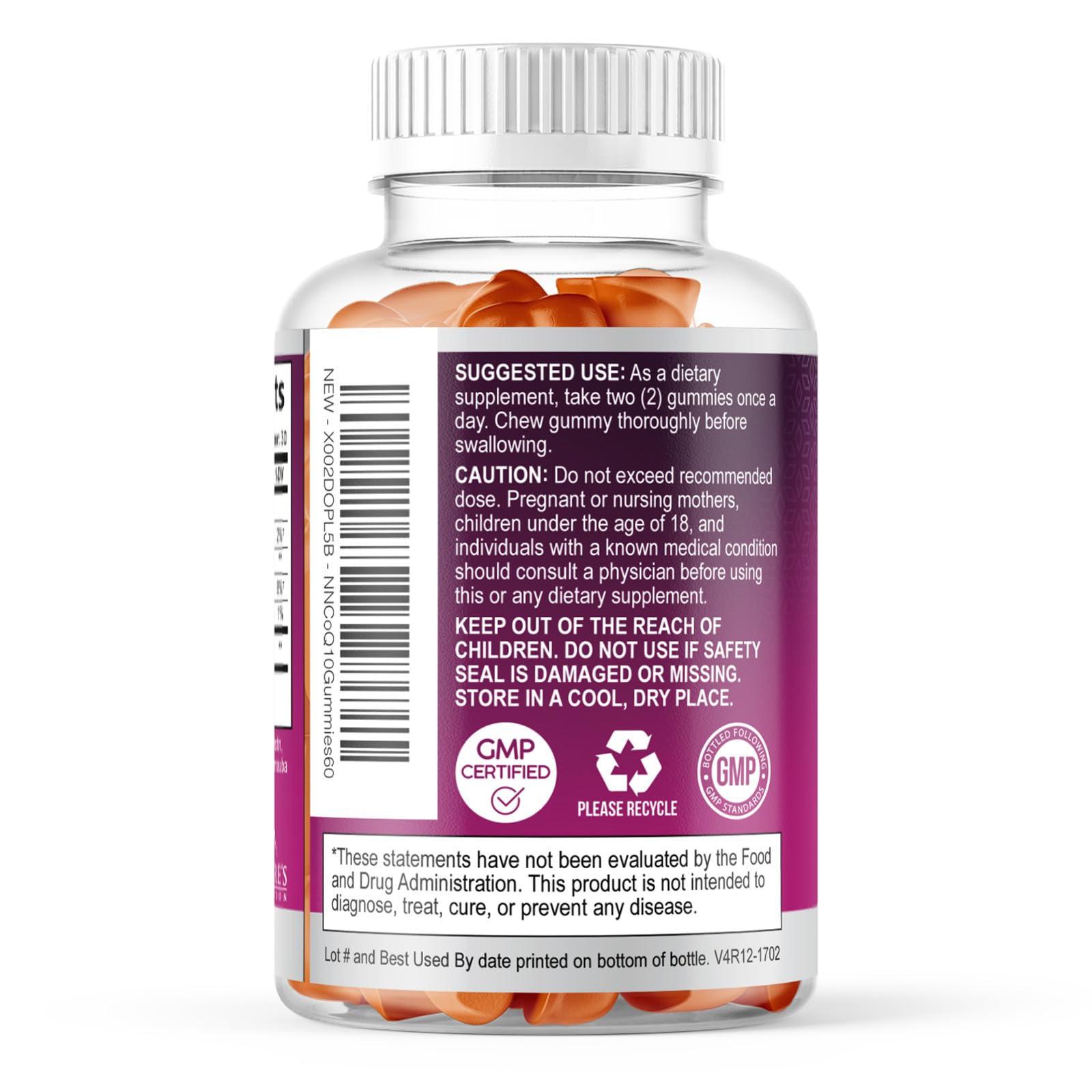 Nature's Nutrition CoQ10 Gummies 100mg packaging on a table