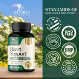 Nature's Nutrition CoQ10 Heart Support Supplement bottle with label