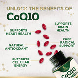 Nature's Nutrition CoQ10 Softgels 200mg ingredients list