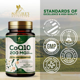 Nature's Nutrition CoQ10 Softgels 200mg softgel close-up
