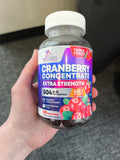 Nature's Nutrition Cranberry Gummies showing gummy texture