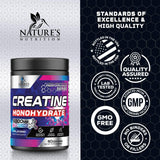 Nature's Nutrition Creatine Monohydrate Powder mixed in a glass of water