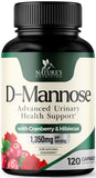 Nature's Nutrition D Mannose Supplement 1000mg front view