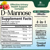 Nature's Nutrition D Mannose Supplement 1000mg side view