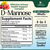 Nature's Nutrition D Mannose Supplement 1000mg side view