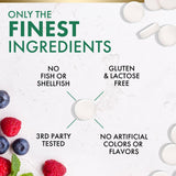 Nature's Nutrition D3 K2 chewable tablets back view with ingredient list