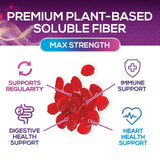 Nature's Nutrition Extra Strength Fiber Gummies close-up of gummies