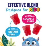 Nature's Nutrition Fiber Gummies for Kids back view with ingredient list