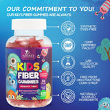 Nature's Nutrition Fiber Gummies for Kids in a bowl showcasing gummy size