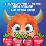 Nature's Nutrition Fiber Gummies for Kids packaging dimensions