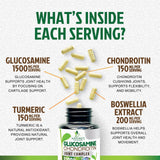 Nature's Nutrition Glucosamine Chondroitin MSM Complex bottle with label