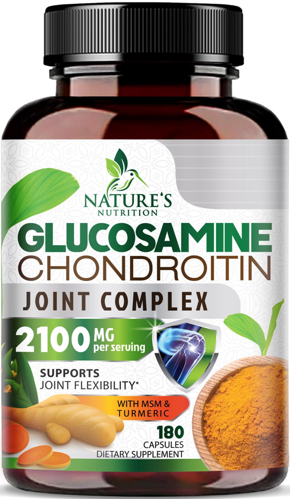 Nature's Nutrition Glucosamine Chondroitin MSM Complex front view