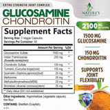 Nature's Nutrition Glucosamine Chondroitin MSM Complex side view