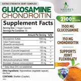Nature's Nutrition Glucosamine Chondroitin MSM Complex side view