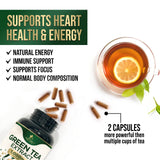 Nature's Nutrition Green Tea Extract 1000mg Capsules with measuring spoon