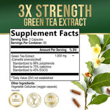 Nature's Nutrition Green Tea Extract bottle side view