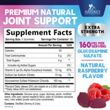 Nature's Nutrition Joint Support Gummies raspberry flavour close-up