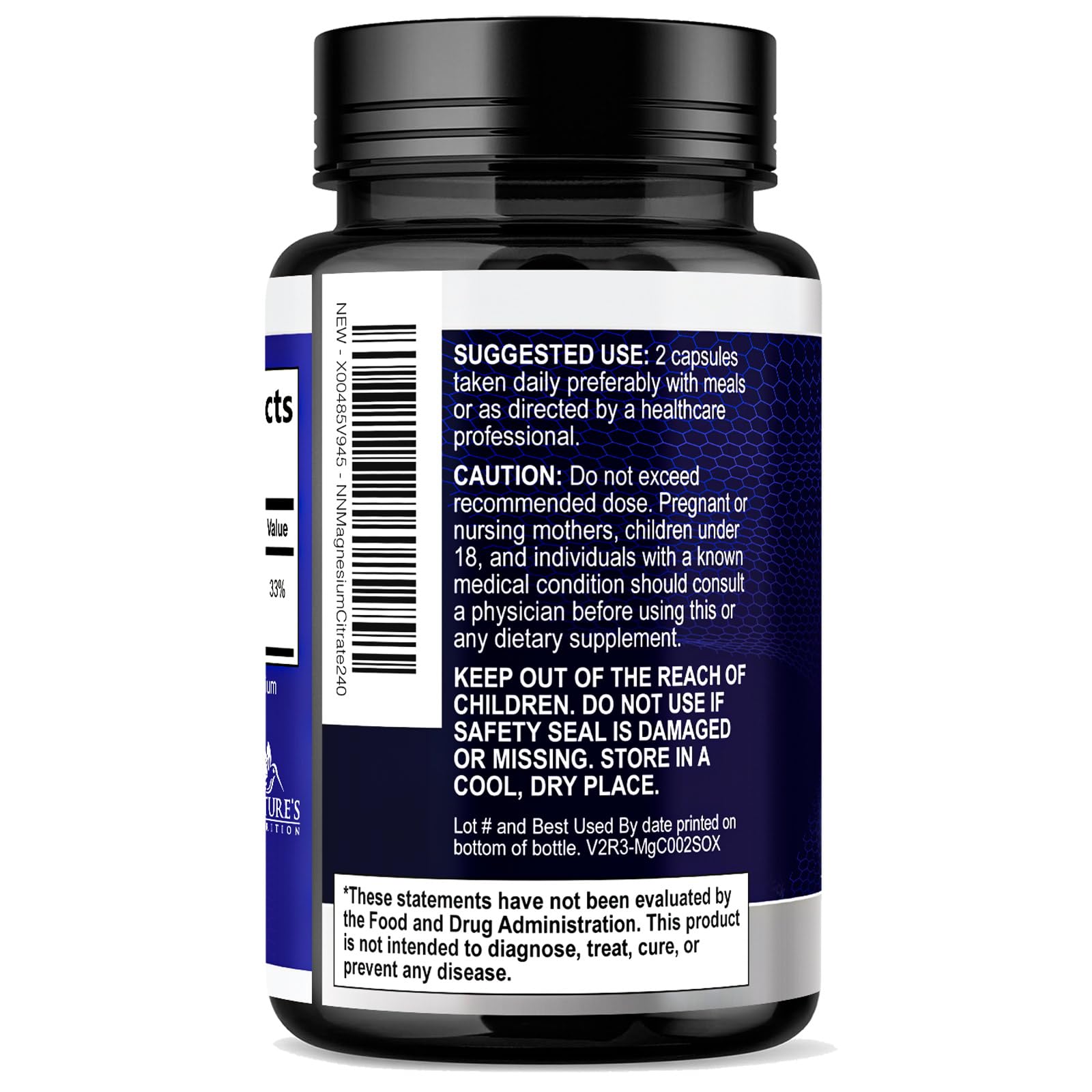 Nature's Nutrition Magnesium Citrate 1000mg in a lifestyle setting
