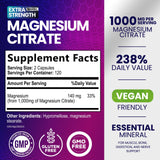 Nature's Nutrition Magnesium Citrate 1000mg side view