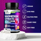 Nature's Nutrition Magnesium Citrate 1000mg with measuring spoon