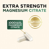 Nature's Nutrition Magnesium Citrate Capsules 1000mg back label