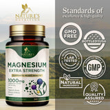 Nature's Nutrition Magnesium Citrate Capsules 1000mg capsules close-up