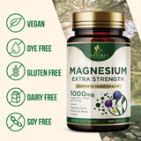 Nature's Nutrition Magnesium Citrate Capsules 1000mg ingredients list