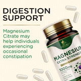 Nature's Nutrition Magnesium Citrate Capsules 1000mg with measuring spoon