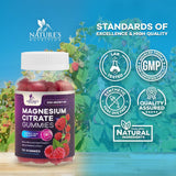 Nature's Nutrition Magnesium Citrate Gummies ingredients list