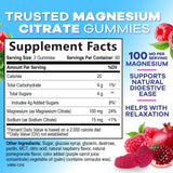 Nature's Nutrition Magnesium Citrate Gummies packaging side view