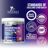Nature's Nutrition Magnesium Citrate Powder 272g mixed in water