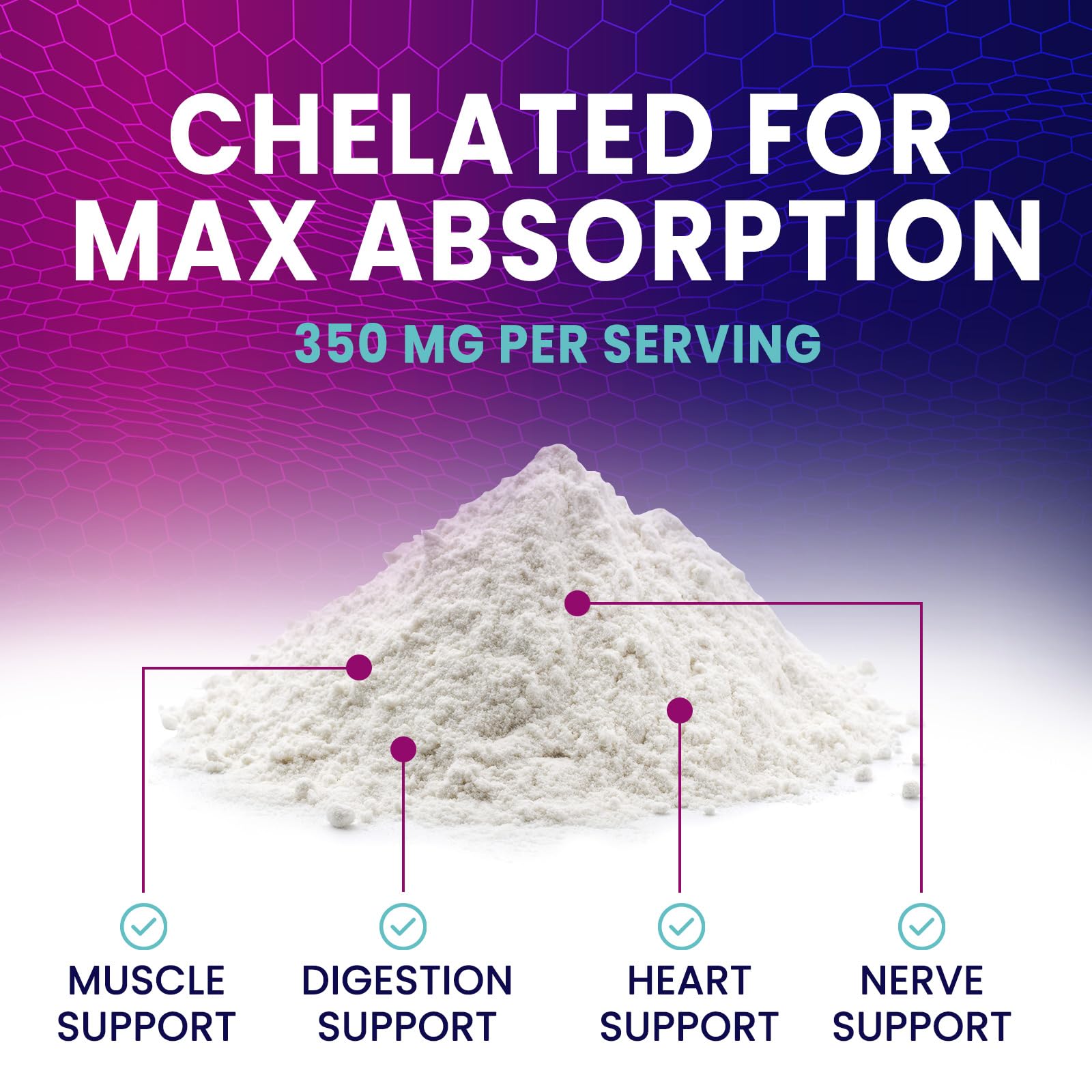 Nature's Nutrition Magnesium Citrate Powder 272g on a kitchen counter