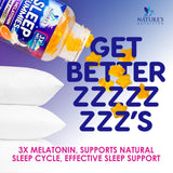 Nature's Nutrition Melatonin Gummies 6mg back view of packaging