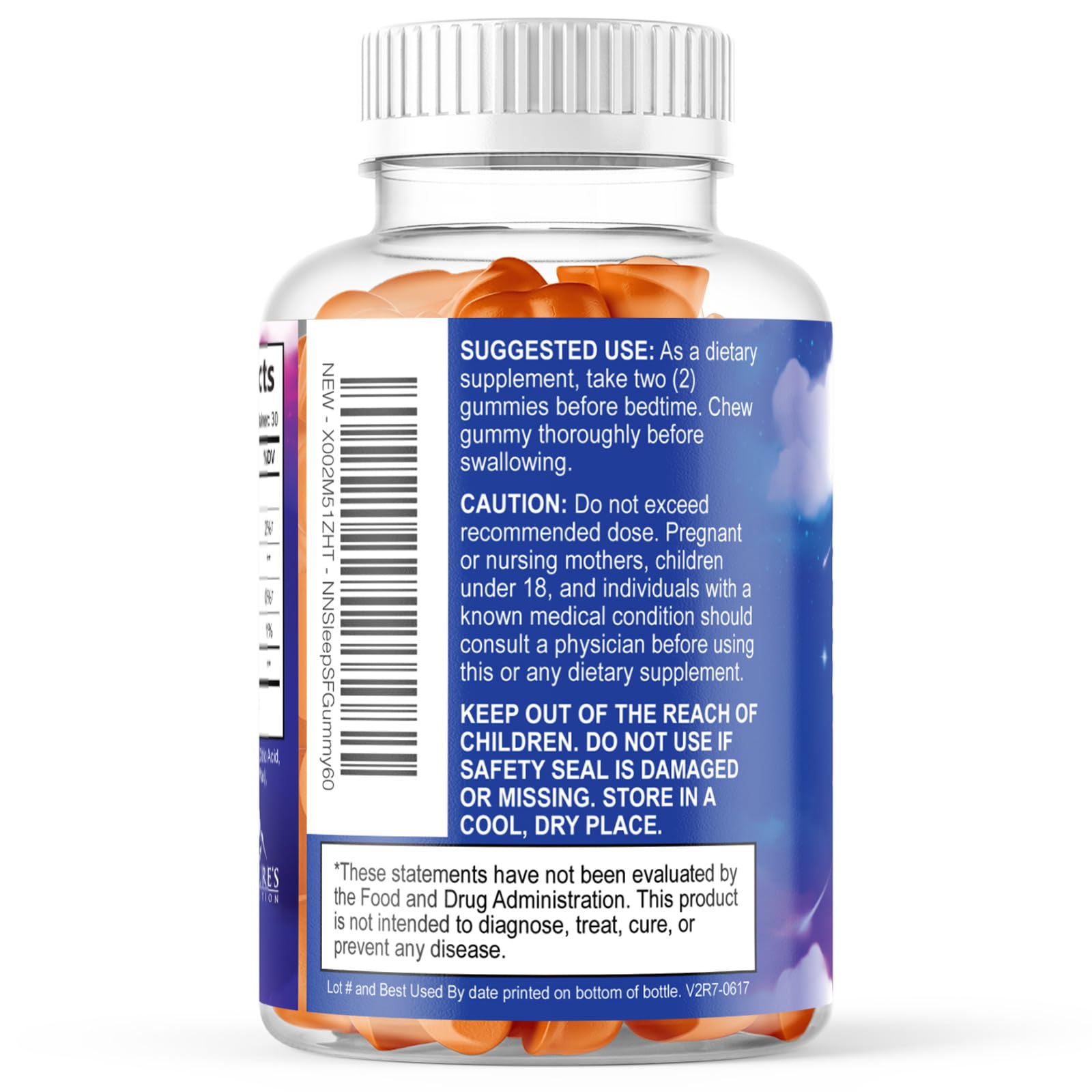 Nature's Nutrition Melatonin Gummies 6mg lifestyle scene with gummies