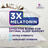 Nature's Nutrition Melatonin Sleep Gummies 12mg on a wooden table