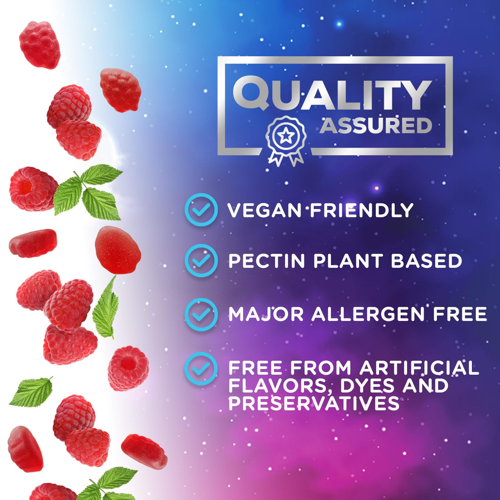 Nature's Nutrition Melatonin Sleep Gummies 12mg with a glass of water