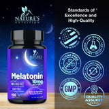 Nature's Nutrition Melatonin Sleep Supplement 10mg berry flavour tablets