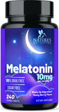 Nature's Nutrition Melatonin Sleep Supplement 10mg chewable tablets front view