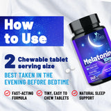 Nature's Nutrition Melatonin Sleep Supplement label details