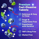 Nature's Nutrition Melatonin Sleep Supplement tablets in a bowl