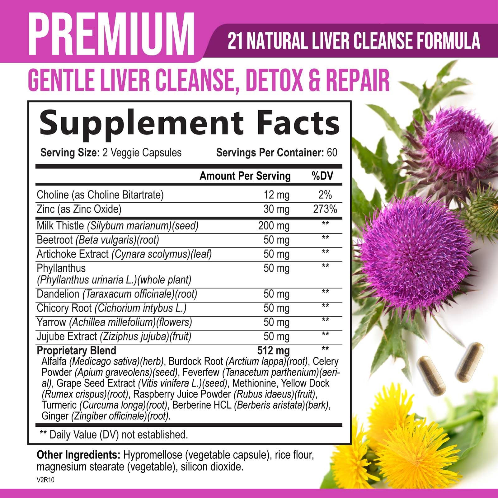 Nature's Nutrition Milk Thistle supplement bottle side view